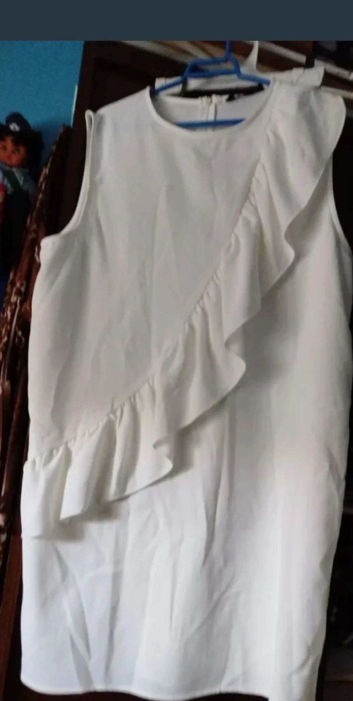 Vestido blanco de mujer